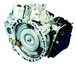 Several components of the automatic gearbox are recognisable from the exterior.