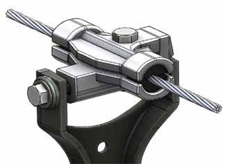 Better Products by Design Aluminum Trunnion Clamp Aluminum Trunnion Clamp Aluminum Trunnion Clamps developed by CONNECTOR PRODUCTS INC are used for tangent suspension spans with either vertical or