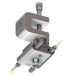 Better Products by Design OPGW Down Lead Clamps OPGW Down Lead Clamps CPI Down Lead Clamps are used to attach Optical Ground Wire to the Tower or Pole as it is guided to and from the splice box