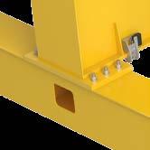 Torsionally rigid construction As with the crane end carriages, the crane girder is designed as a rigid box-section, which minimises torsion and guarantees excellent running characteristics.