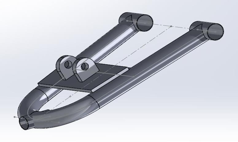 Front Suspension Final A-Arm Design 20 degree Attachment to hub To add