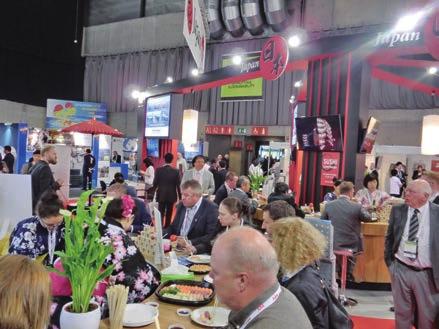 Under this arrangement of national participation, individual Japanese exhibitors could engage in aggressive public relations activities in their own booths.