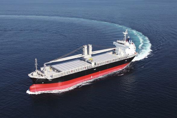 : S-5923 Ship type: Cargo ship L (o.a.) x B x D x d: 114.00m x 21.20m x 14.05m x 9.10m DWT/GT: 13,568t/9,929 Main engine: B&W 6S35MC7.1 diesel x 1 unit Speed, service: 12.