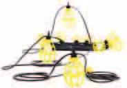 A Portable Lighting Stringlights Pro-Yellow Commercial and General Duty 150W Incandescent Multiple options give you the right product for the job 302SRL series includes Lamp-It-In-the-Box packaging