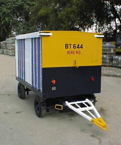 BAGGAGE TROLLEY Specification Payload 2,500 kg Steering System Turntable Towing Speed 40 km/h Parking Brake Tow Bar Actuated O/A Height 1,905 mm