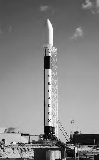 Figure 20-8. Falcon 1. (Photo courtesy of SpaceX) SpaceX produces the Falcon 1 (fig. 20-8) and Falcon 9 series of launch vehicles.