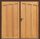 GARADOR Steel and timber side-hinged and garage side doors For convenience