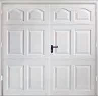 Side-hinged doors come with equal sized leaves, with the right hand leaf leading as standard.