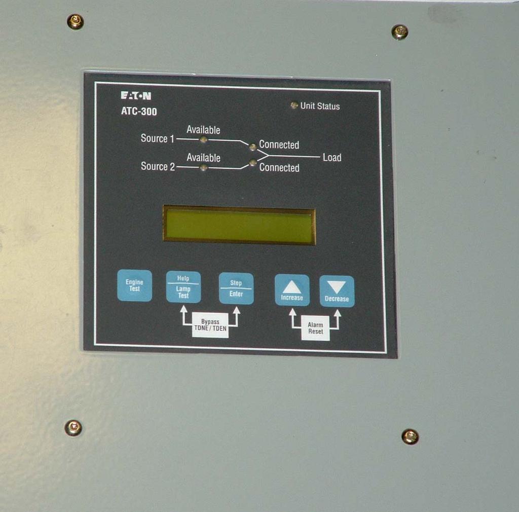 It provides the intelligence necessary for the operation of the ATS (Figure 8). Figure 8. ATC-300+ Logic Control Panel.
