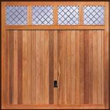 Timber Solid cedar for timeless appeal Our tongued and grooved solid cedar garage doors are crafted from the