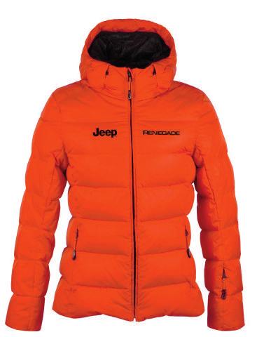 Jeep Orange Womens Jeep Padded Technical Jacket 6001099329 - Size 40 6001099330 - Size 42 6001099332