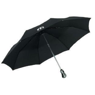 Black/Steel Fold-away Umbrella 100 cm 50907629