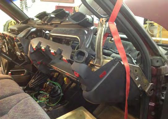 The photo below shows the approximate position of the dash for heater core access: 25.