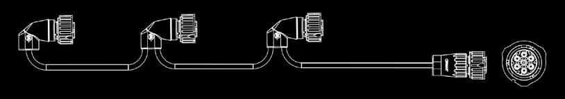 CABLE Rear cable Description Rear cable, single AMP 1.5 Plug, straight > AMP 1.5 Plug, straight CableType: FLRYY 6 core 5.000 mm Conductor cross-section: 6x1 mm² 6 core.