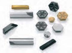 coatings and appropriate insert geometries and accuracies.
