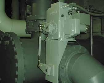 valve seat Conventional electric actuator installed on a