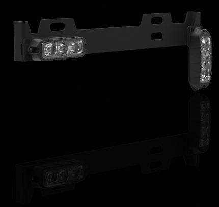 77 W Protective Rubber Gasket 3, 4-watt LEDs The License Plate Bracket provides