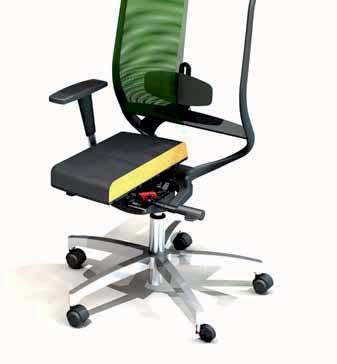 R&G TECHNICAL DATA - Backrest/Headrest in cold moulded polyurethane foam 20 backrest inclination with 5 locking positions Synchronized tilting of the seat with the movement of the backrest up to 8