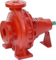 SKID PACKAGE COMPONENTS SFFECO Centrifugal Pump - End Suction Capacity up to 750 GPM with pressure Up to 10 bar.