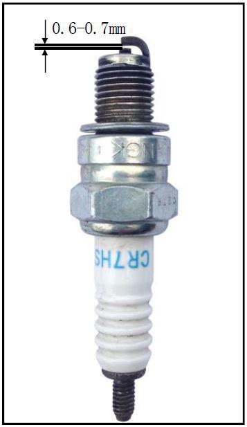 Spark Plug Use a small wire brush or a spark plug cleaner to clean the carbon deposits from the plug in the
