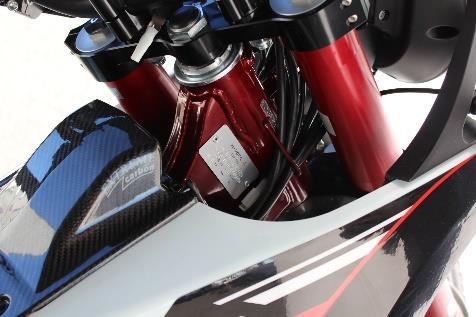 MOTORCYCLE IDENTIFICATION Chassis and engine serial numbers are used for the motorcycle registration.