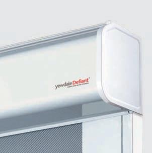 YewdaleDefiant Cassetted Blinds YewdaleDefiant Cassetted Blinds C42 Slow-rise Spring The YewdaleDefiant C42 cassetted slow-rise spring roller blind with premium quality spring and decelerator ensures