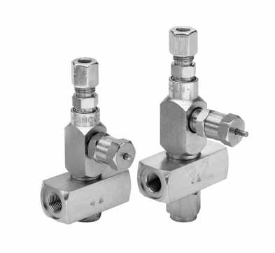 Metric Injectors Series SL-32, 33 and 42 Metric SL-32 Series SL-33, 42 Series With the same proven design as our U.S. standard injectors, the new metric versions of our popular small grease and oil injectors feature metric ports.