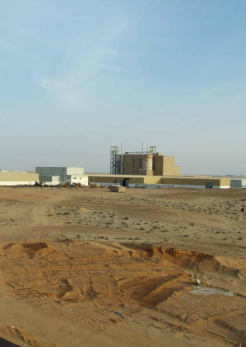 Yanbu gypsum plant Saudi-Arabia Continuous supply even under adverse environmental conditions thanks to KIRSCH A gypsum plant in Saudi Arabia that means producing in the middle of