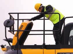 It s also easy to fit JCB s Falling Objects Protection Structure (FOPS), thanks to standard fitment