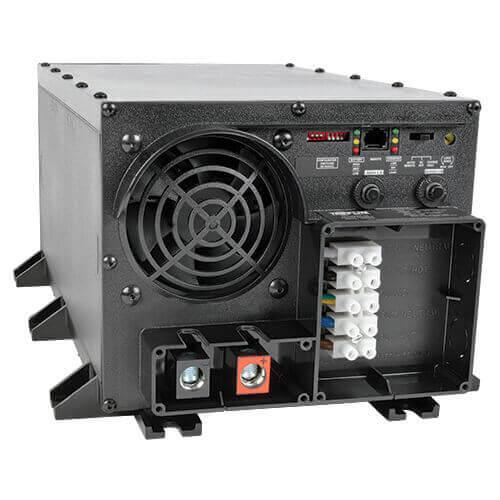 output power; 4800W peak power Auto-transfer switching option for UPS operation Protects against blackouts, surges and EMI/RFI line noise Rugged polycarbonate housing resists moisture and impact