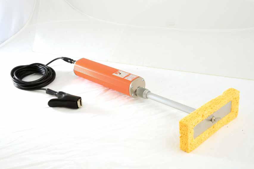 technique and sets the standard for wet sponge detectors - high quality, low voltage detectors with a wide range of accessories to meet your requirements. User selectable voltages: 9V, 67.