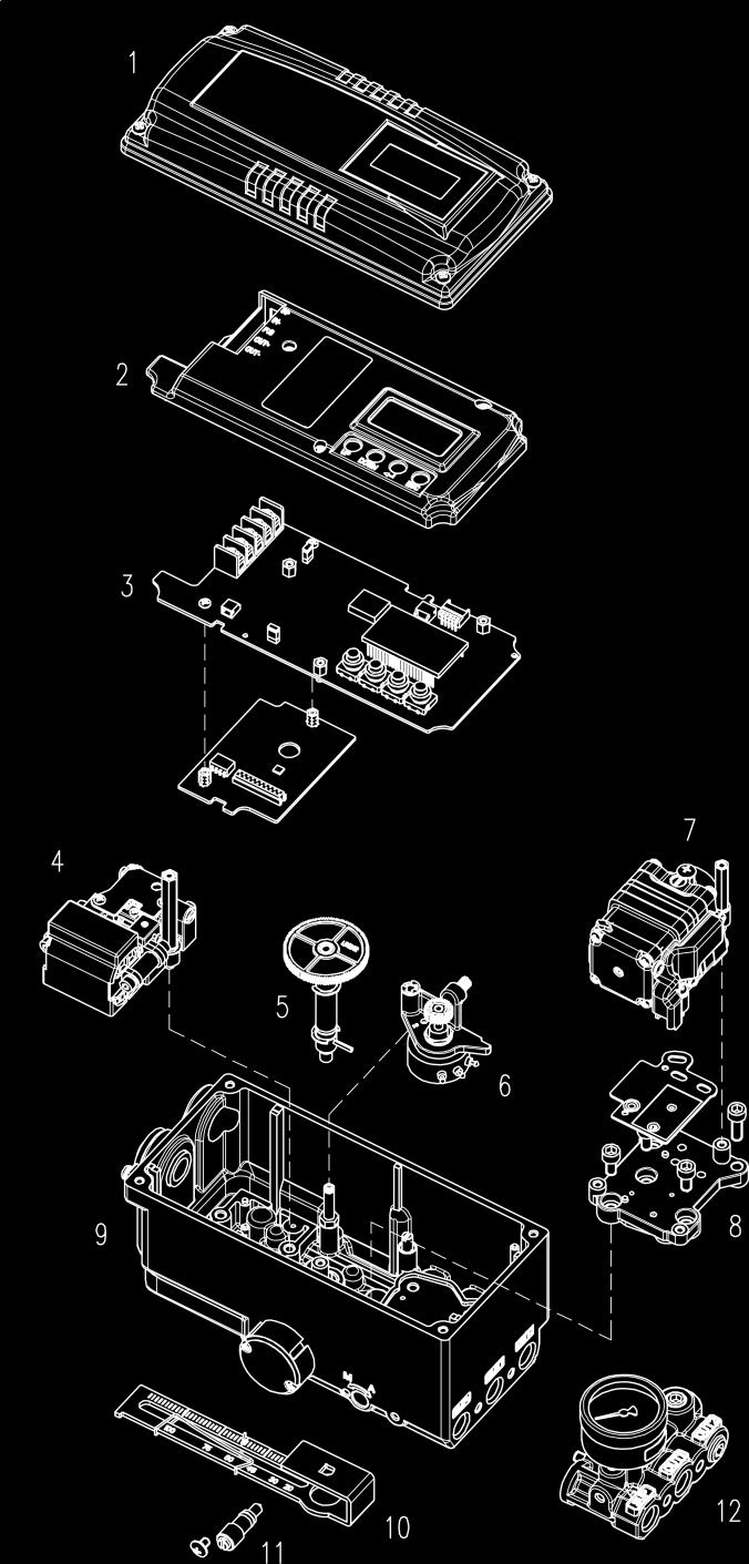 2.7 Parts and Assembly 2.7.1 YT-3300 / 3350 Fig. 2-1: YT-3300 / 3350 exploded view 1. Base Cover 8. Pilot Block 2. PCB Cover 9.