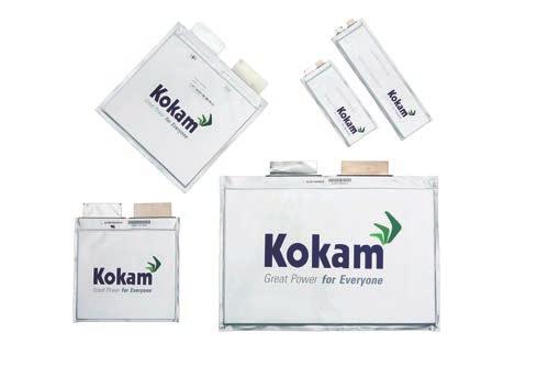 LITHIUM POLYMER BATTERY THE RIGHT CHOICE FOR YOUR BUSINESS Kokam works to solve the limitations associated with conventional lithium-ion technologies, including cycle and calender life, safety,