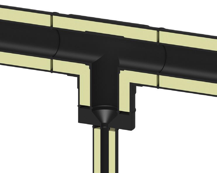 Installation Pipe and fittings are supplied with extended