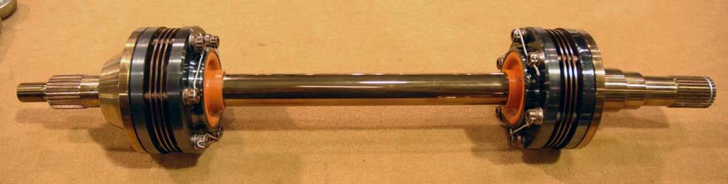 Above: The completed 1/2 shaft.