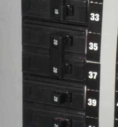 3. Check the Lighting Panel in the Driller s Cabin for a two pole (See Figure 3) or three pole breaker (See Figure 4).
