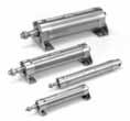 SMC Products for the Snack Industry Heat Resistant Hygienic Design Actuators Round Tube Type Guide Rod Type ISO Type Compact Type Piston Rod and Rod End Nut Made of Stainless Steel Stainless