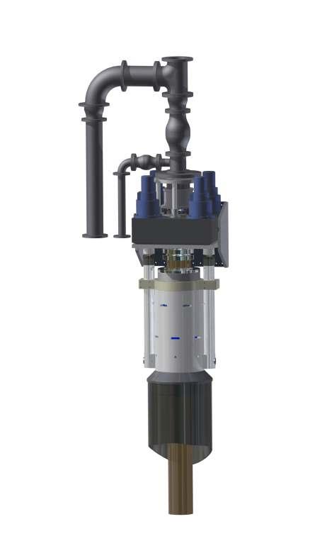 RIG CONVERSION OPTION HOLTE 6000-4DP -with- HOLTE RC600 CASING DRIVER A Winning Combination Holte Manufacturing offers the choice to combine the 6000 4DP drive head and
