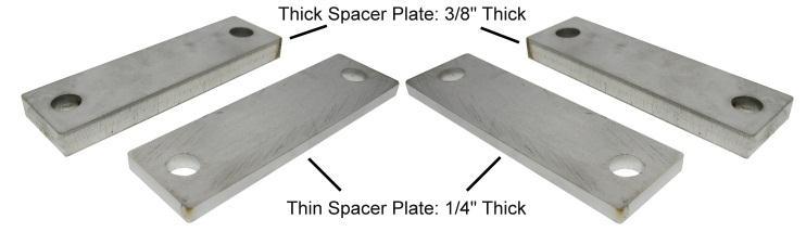 8. Locate two V-Saddle blocks, two stainless steel V-Bolts, four stainless steel 3/8" flat