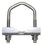DXE-SSVC-3P - Stainless Steel V-Clamp for 2 to 3 inch steel pipe This V-Clamp is made in one size that fits Steel tubing or pipe from 2 to 3'' OD as used in antenna construction.