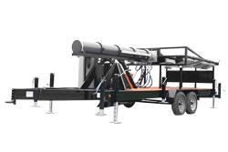 Made in the USA The WCDE-20-HLM65-20X500LTL-LED-WSM from Larson Electronics is a Trailer Mounted Hydraulic LED Megatower Light Plant that offers high output illumination and can withstand the extreme