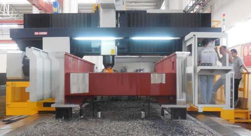 RMT frames are machined with 5 axes CNC machining