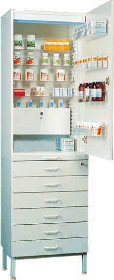 Features Neutral, non-refrigerated cabinets Exterior made of durable and easy to clean melamine board Lockable doors and drawers, standard lock: Abloy CL104 or CL103 Shelves and