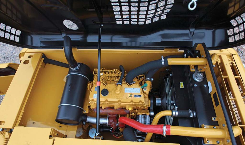 Engine A powerful engine with excellent reliability and low fuel consumption delivering more while boosting your bottom line. The Cat C4.4 ACERT engine with four cylinders has been designed to meet U.