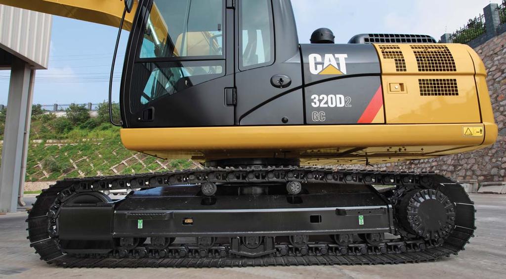 Undercarriage and Structures Strong and durable, all you expect from Cat excavators. Main Frame The rugged main frame is extremely durable and designed for the toughest applications.