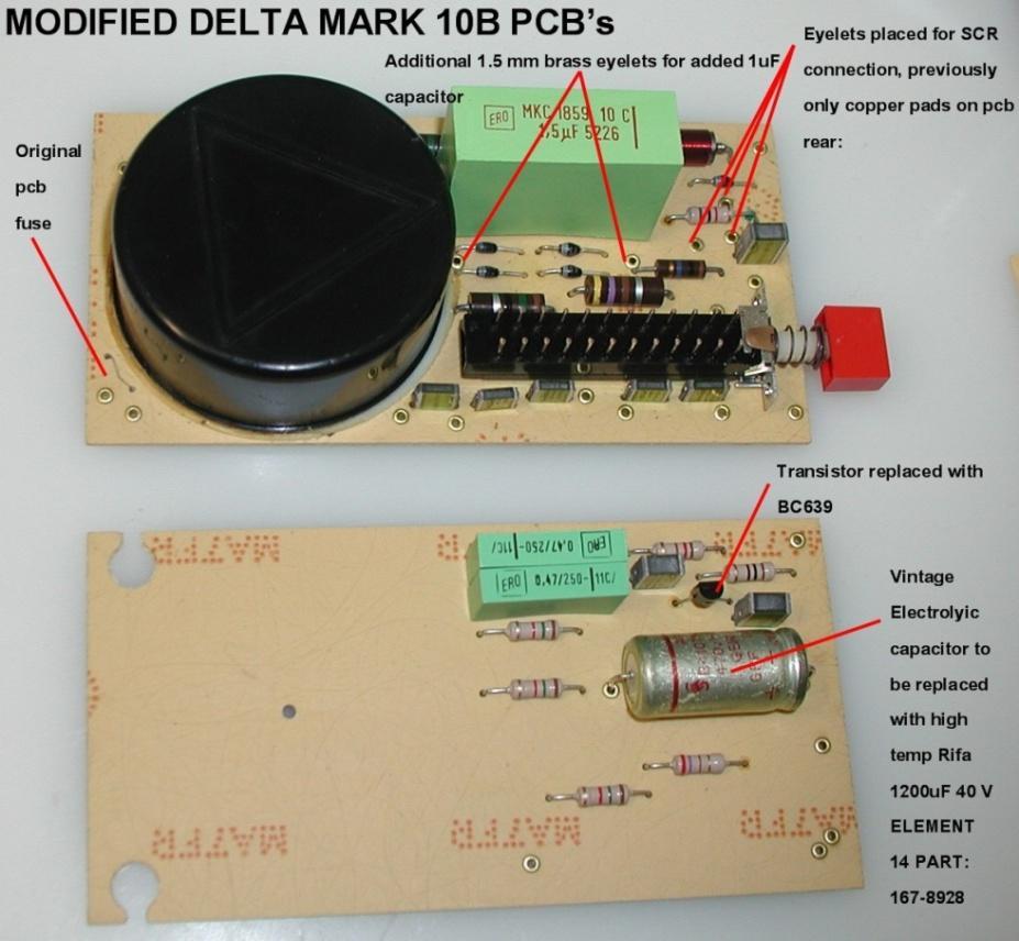 The following figure 38 shows the PCB s from a MK10B. These PCB s were modified with 1.
