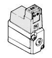 (R) port PE port : Common exhaust type for main and pilot valve 02: Rc 1 4 With sub-plate
