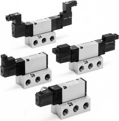 Series 000 Applicable for cylinder actuation (up to ø0). Compact size (Width: 18 mm) Low power consumption: 1.