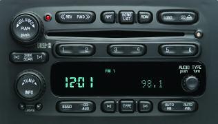 11 Set the time to an FM station s Radio Data System (RDS) setting (if equipped) Press and hold both HR and MN for two seconds until UPDATED and the clock symbol appear on the display.