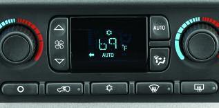 6 Getting to Know Your Envoy Automatic Dual-Zone Climate Control (if equipped) Manually select desired airflow source Press and release the MODE button until the desired source is indicated on the